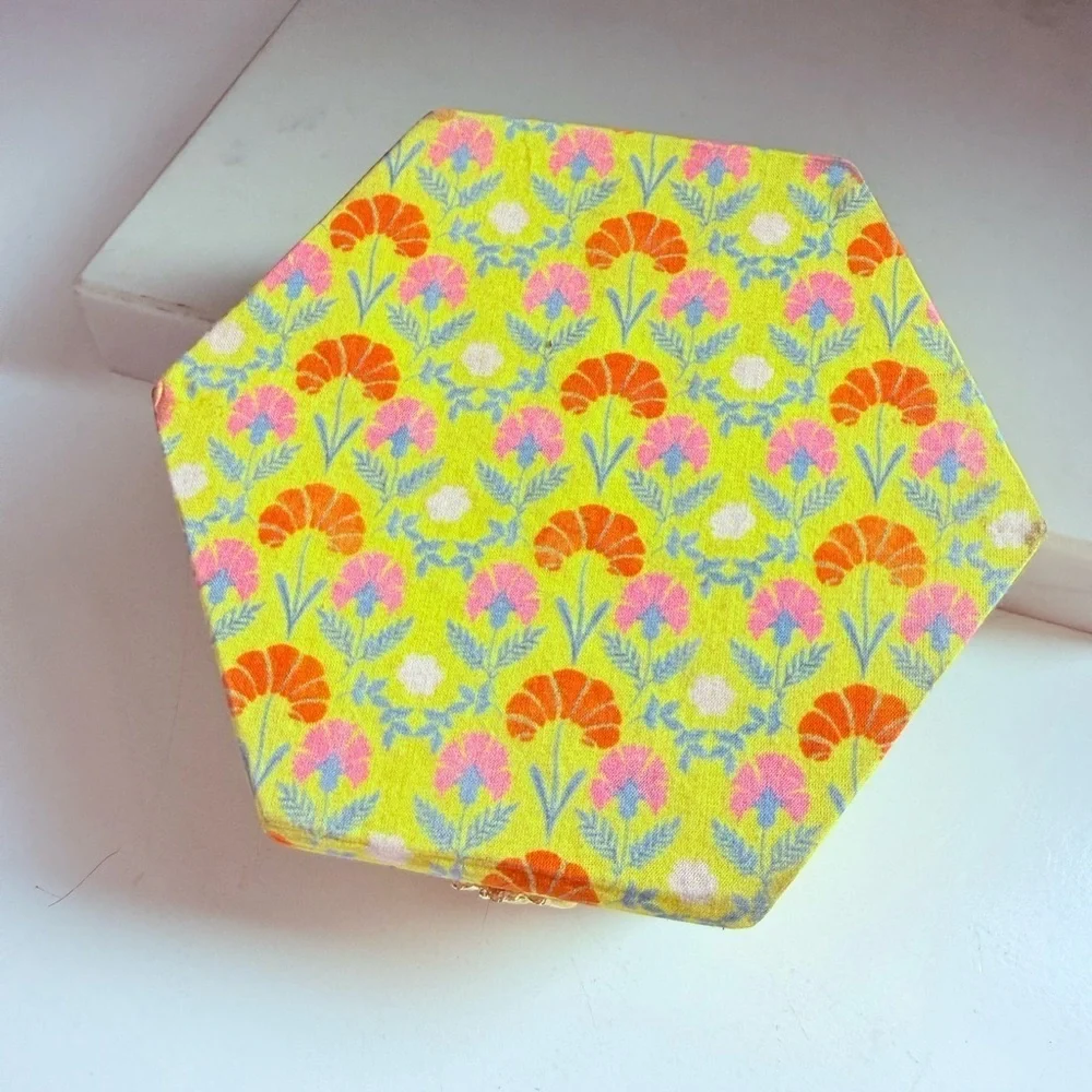Anthropologie Annie Floral Jewelry Box